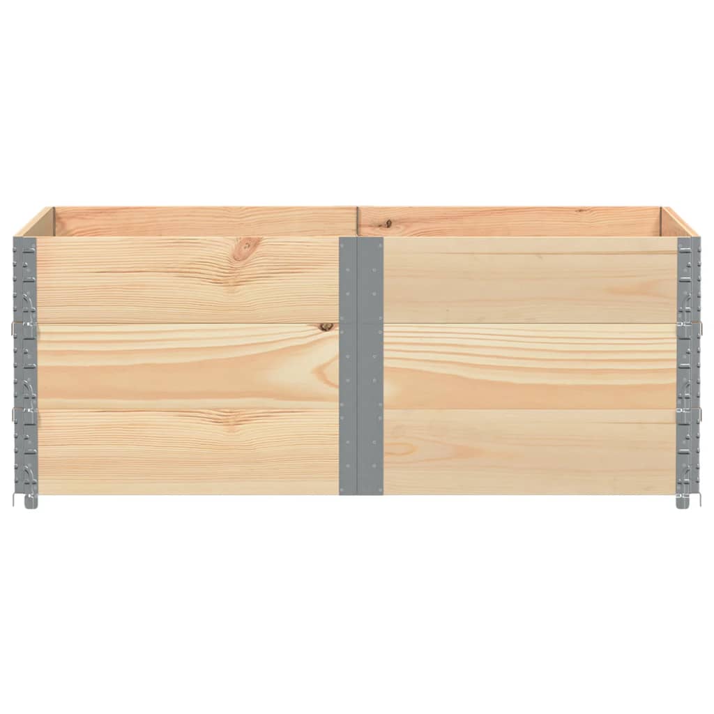 Colares para paletes 3 pcs 150x100 cm madeira de pinho maciça