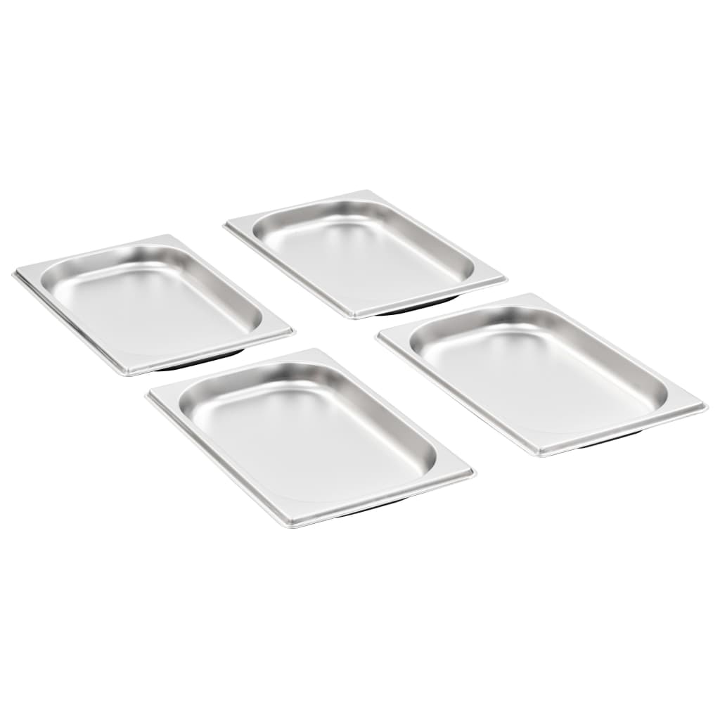 Recipientes gastronorm 12 pcs gn 1/4 20 mm aço inoxidável