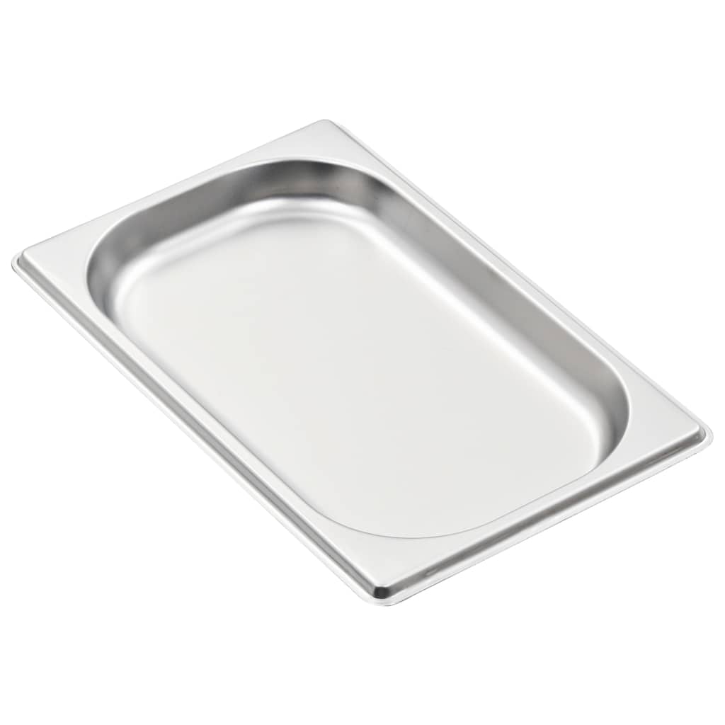 Recipientes gastronorm 12 pcs gn 1/4 20 mm aço inoxidável