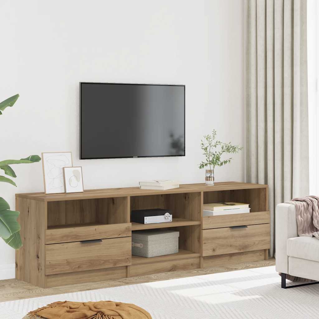 Móvel TV 150x33,5x45 cm derivados de madeira carvalho artisiano