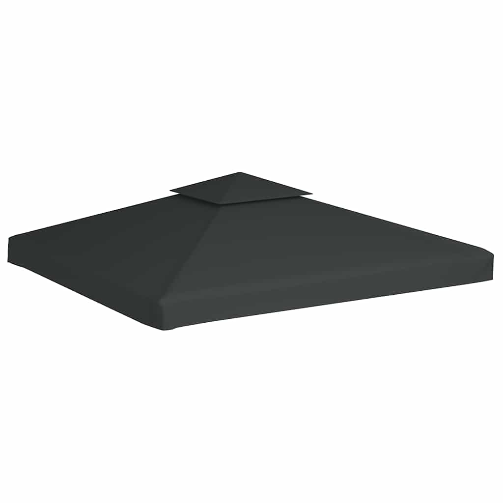 Cobertura de substituição p/ gazebo 310 g/m² cinza escuro 3x3 m