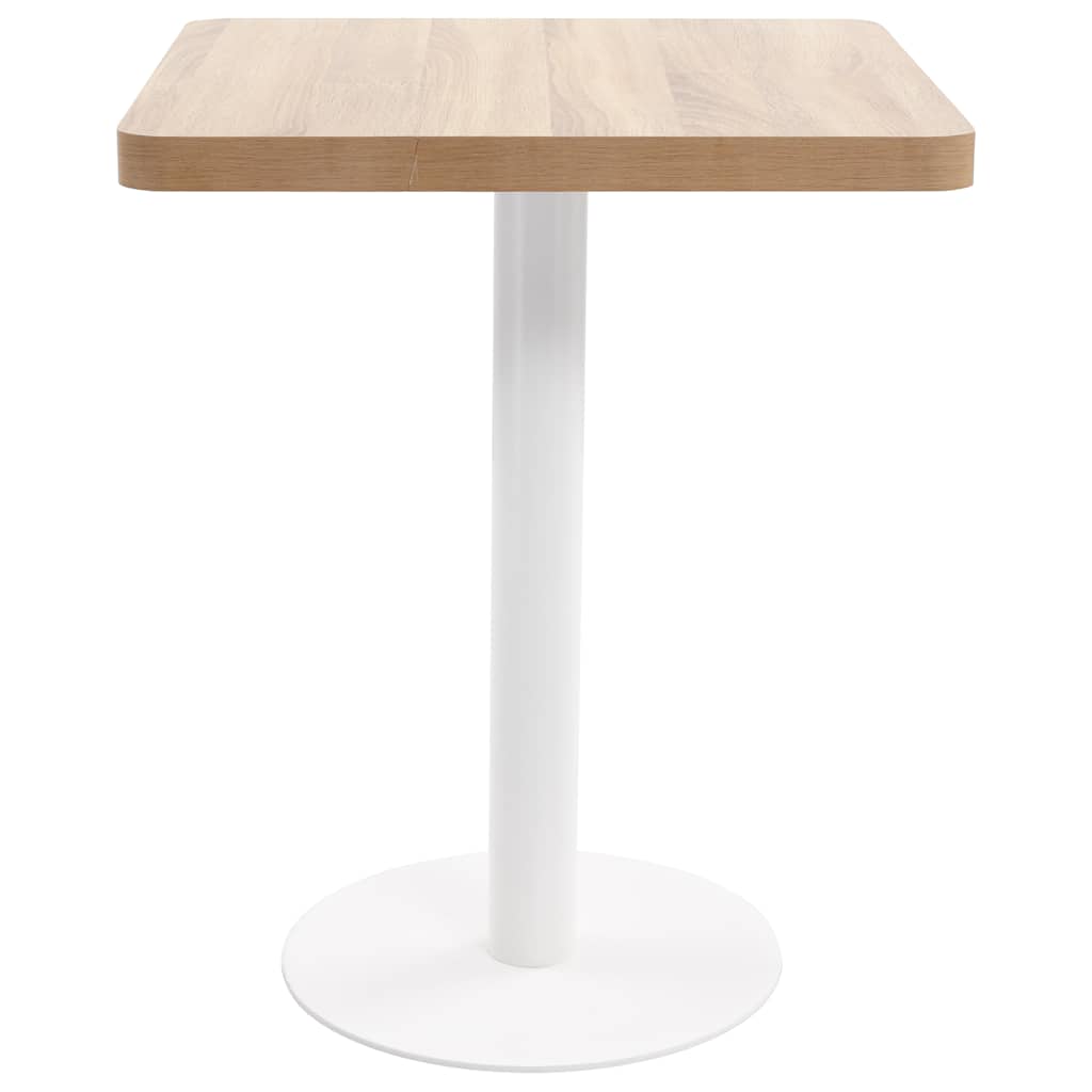 Mesa bistrô 60x60 cm MDF castanho-claro