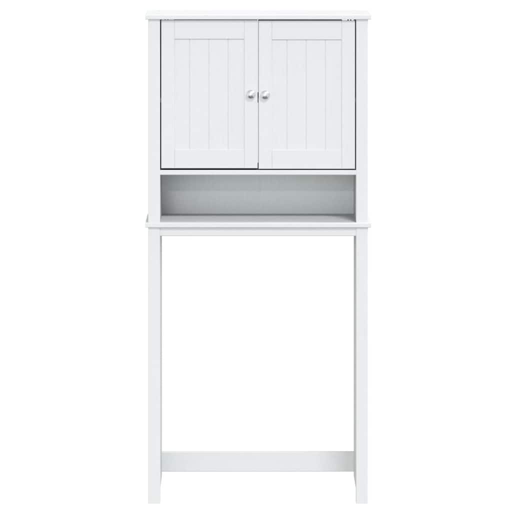 Móvel p/ máquina lavar berg 76x27x164,5cm madeira maciça branco