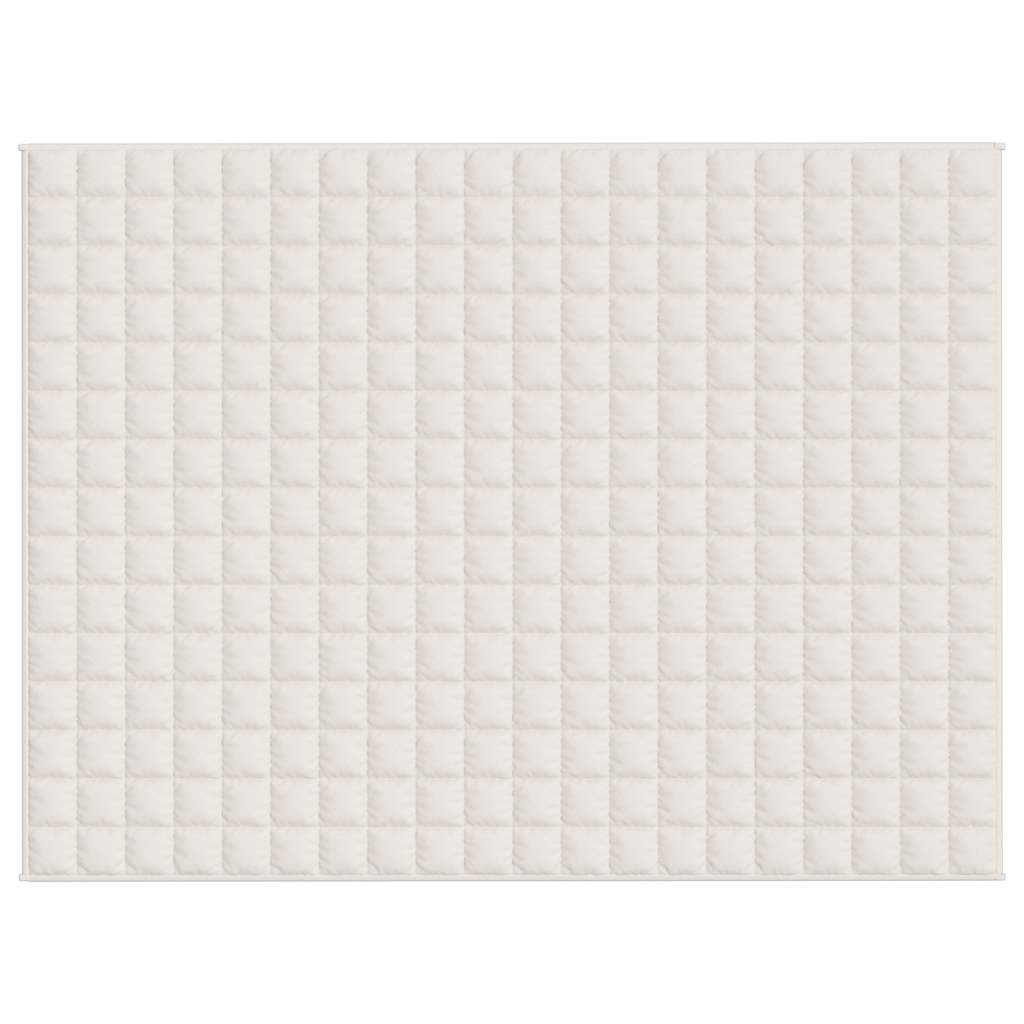 Manta pesada 11 kg 150x200 cm tecido creme-claro