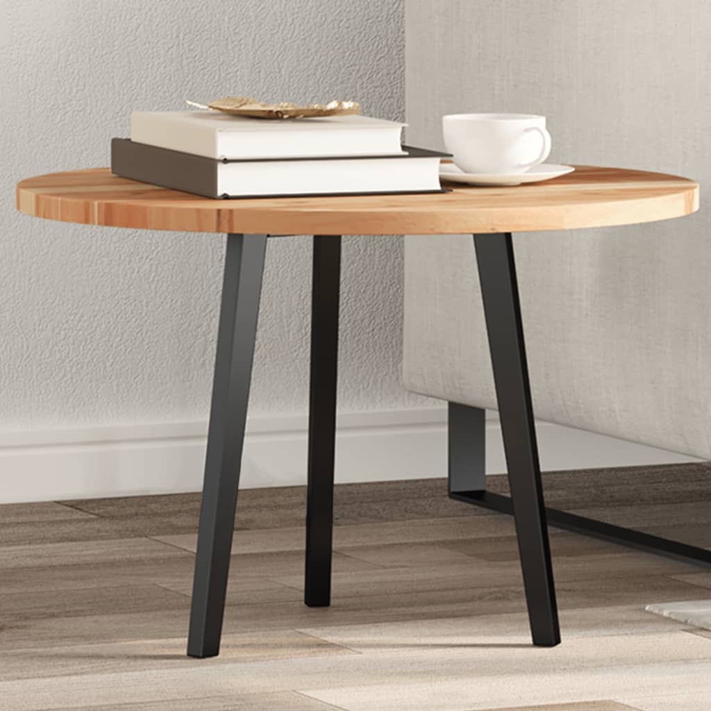 Tampo de mesa redondo ø60x2 cm madeira de acácia maciça