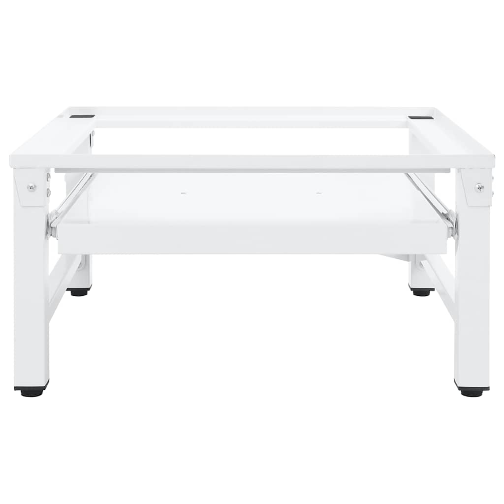 Suporte máquina lavar c/ prateleira extraível branco