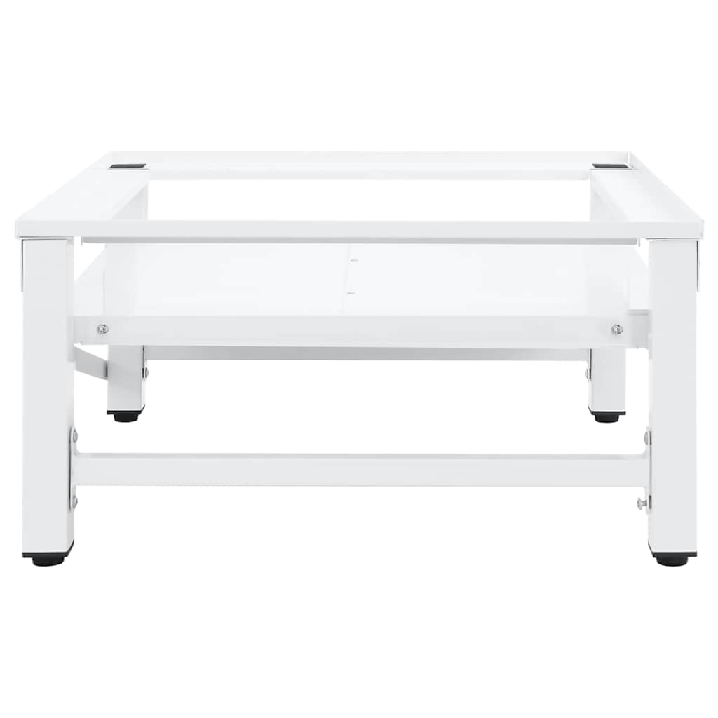 Suporte máquina lavar c/ prateleira extraível branco
