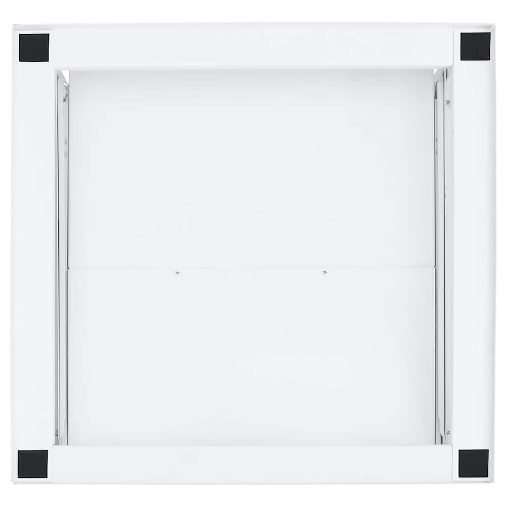 Suporte máquina lavar c/ prateleira extraível branco