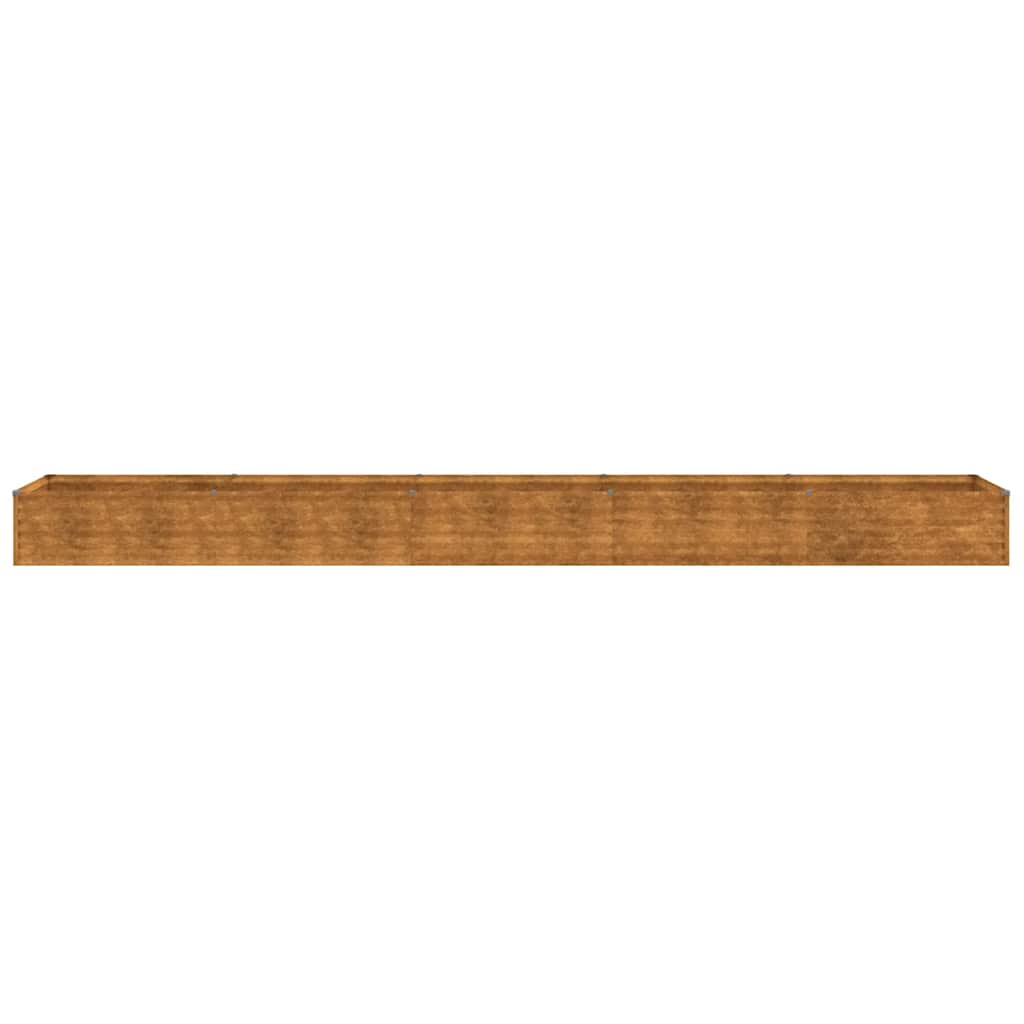 Canteiro elevado de jardim 482x50x36 cm aço corten
