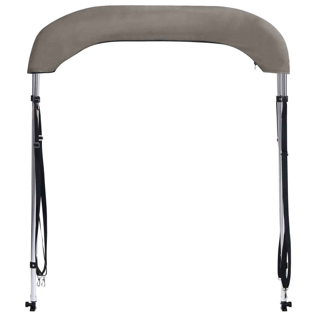 Toldo de 2 arcos bimini 180x150x110 cm cinzento