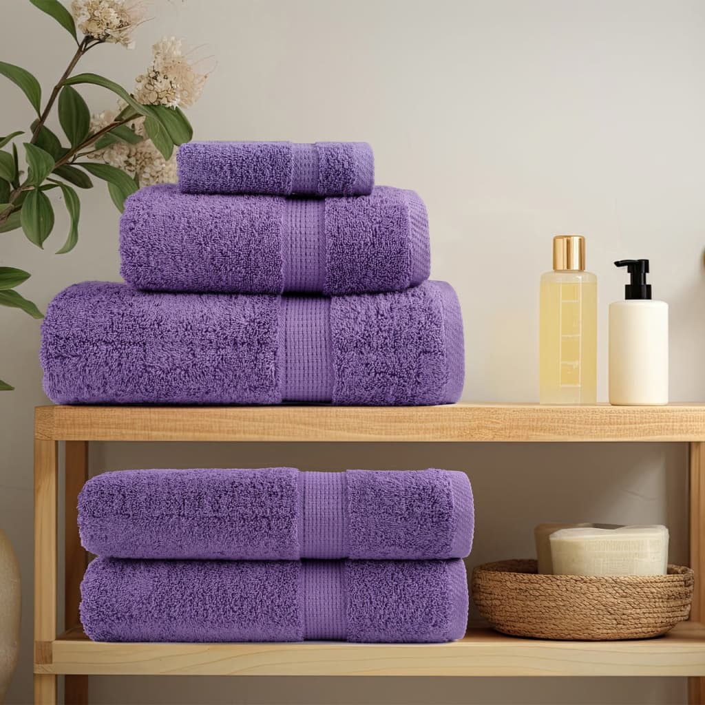 Toalhas de bidé premium solund 4 pcs 30x50 cm 600 gsm roxo