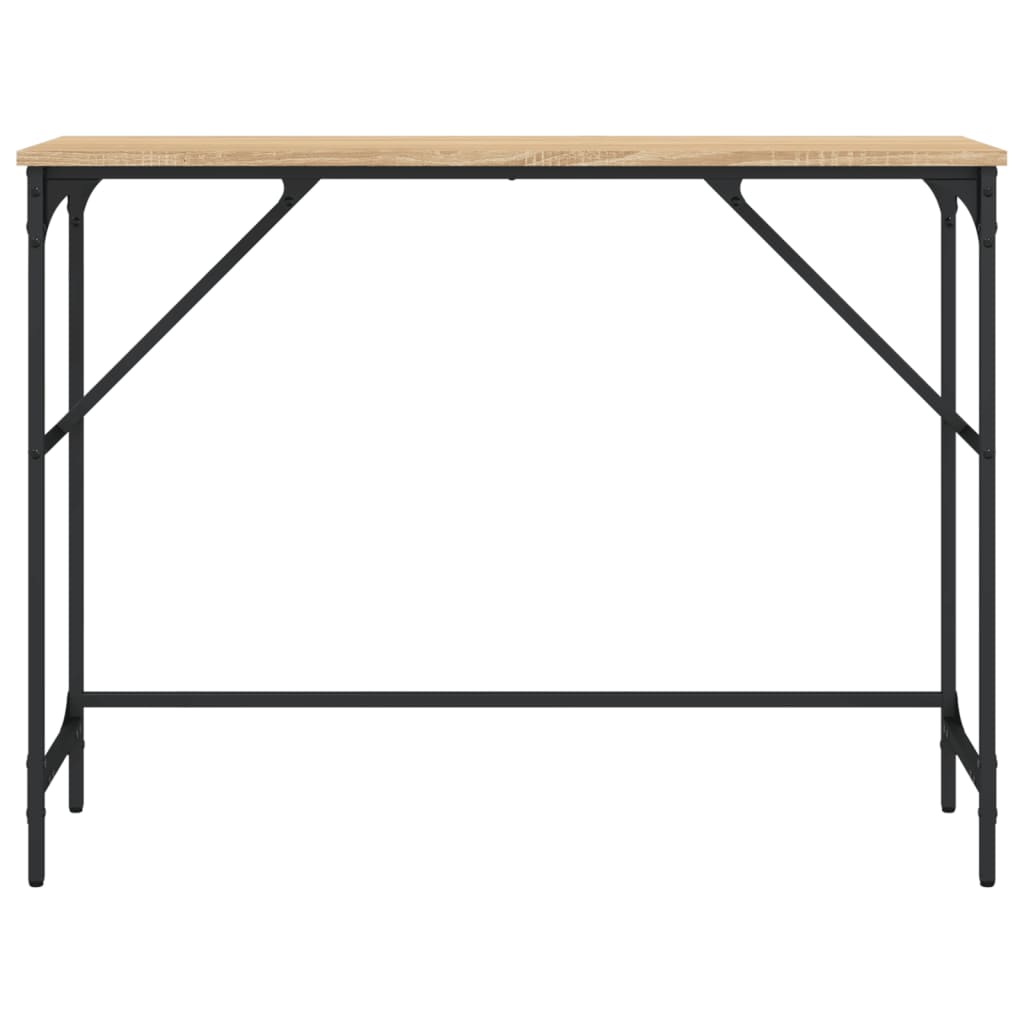 Mesa consola 100x32x75 cm derivados de madeira carvalho sonoma