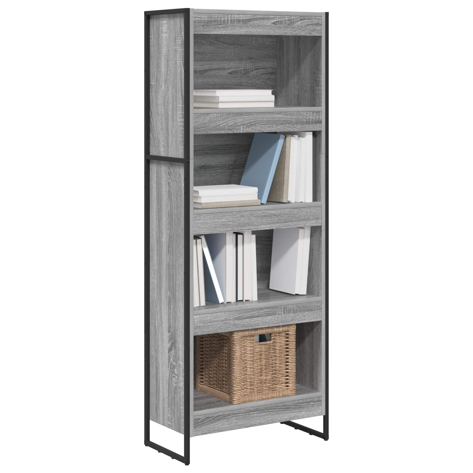 Gabinete de livros 60 x 30 x 155 cm derivados de madeira