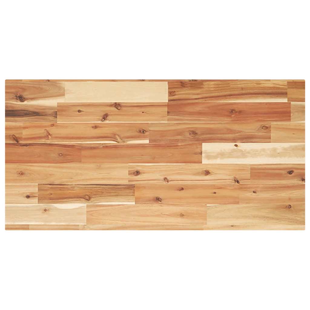 Tampo p/ móvel de wc 100x40x2cm acácia maciça acabamento a óleo