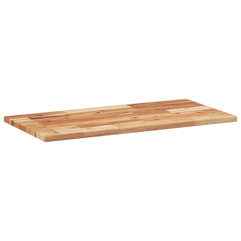 Tampo p/ móvel de wc 100x40x2cm acácia maciça acabamento a óleo