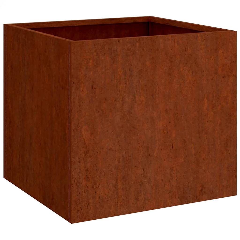 Vasos/floreiras 2 pcs 32x30x29 cm aço corten