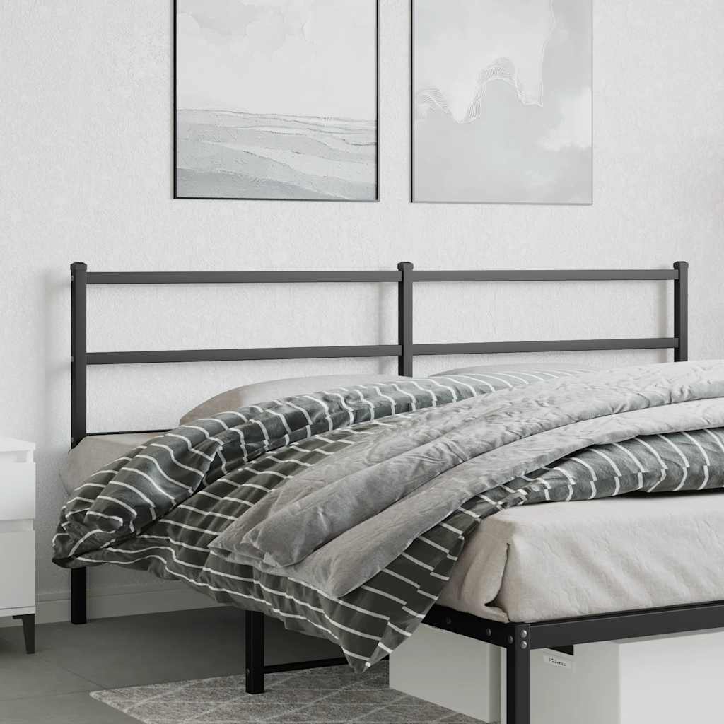Cabeceira de substituição 200 cm metal preto