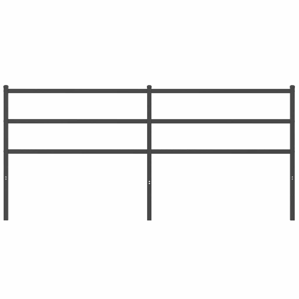Cabeceira de substituição 200 cm metal preto
