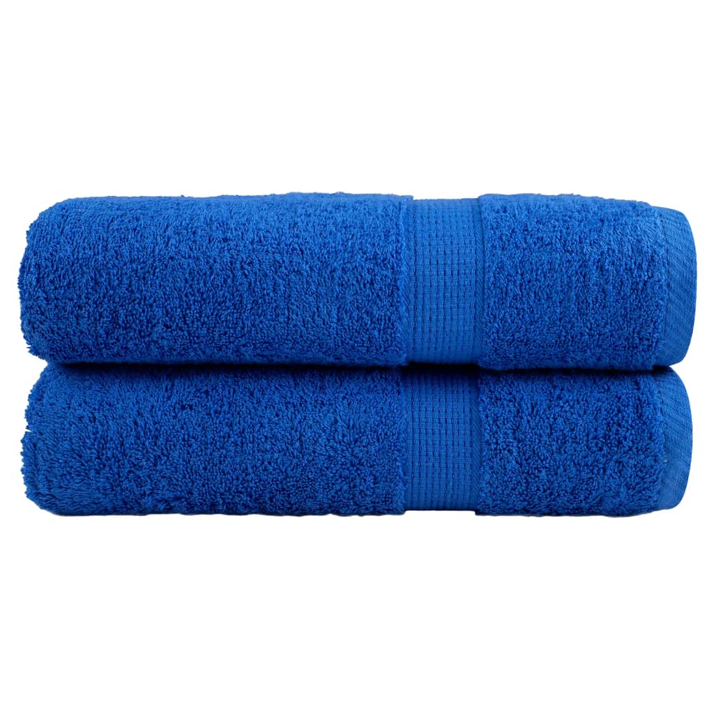Toalhas de mãos premium solund 2 pcs 50x100 cm 600 gsm azul
