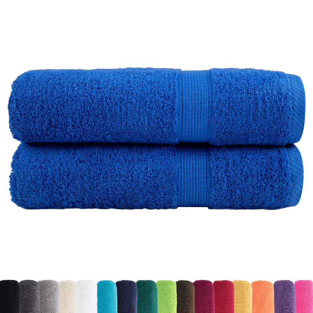Toalhas de mãos premium solund 2 pcs 50x100 cm 600 gsm azul