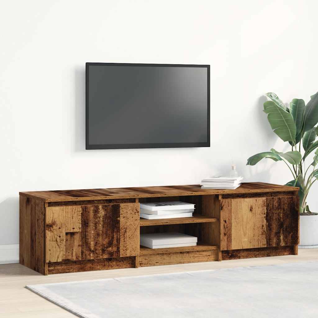Móvel para TV em madeira engenheirada, 140x40x36 cm