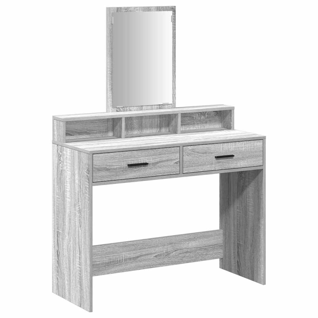 Mesa de vestir cinza sonoma 100 x 41 x 140 cm
