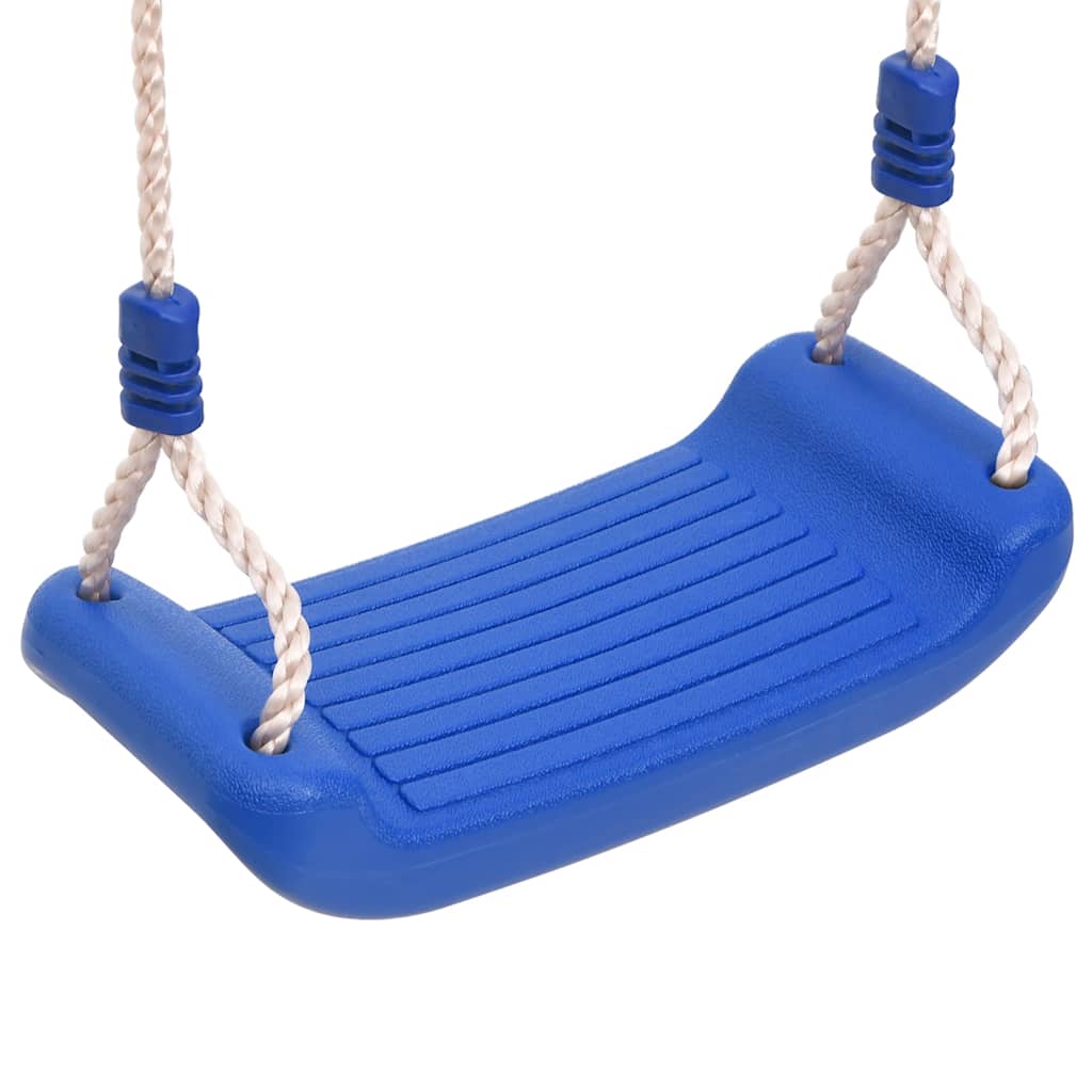 Assento de baloiço c/ escada de corda 37x15 cm PE azul