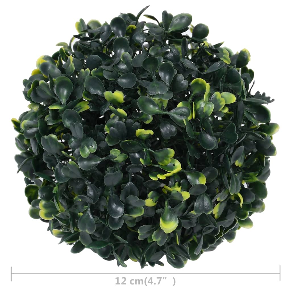 Bolas de buxos artificiais 4 pcs 12 cm