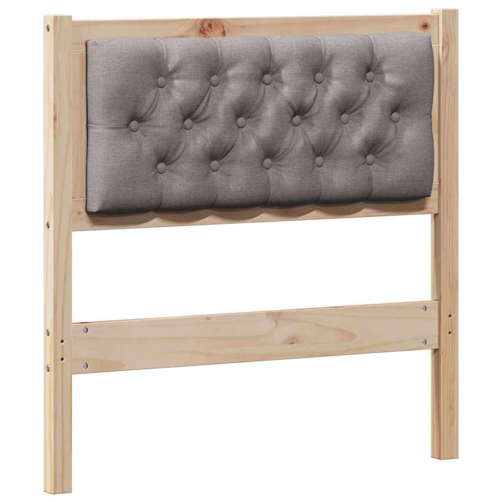Cabeceira outros marrom e taupe 80 cm madeira de pinho maciça