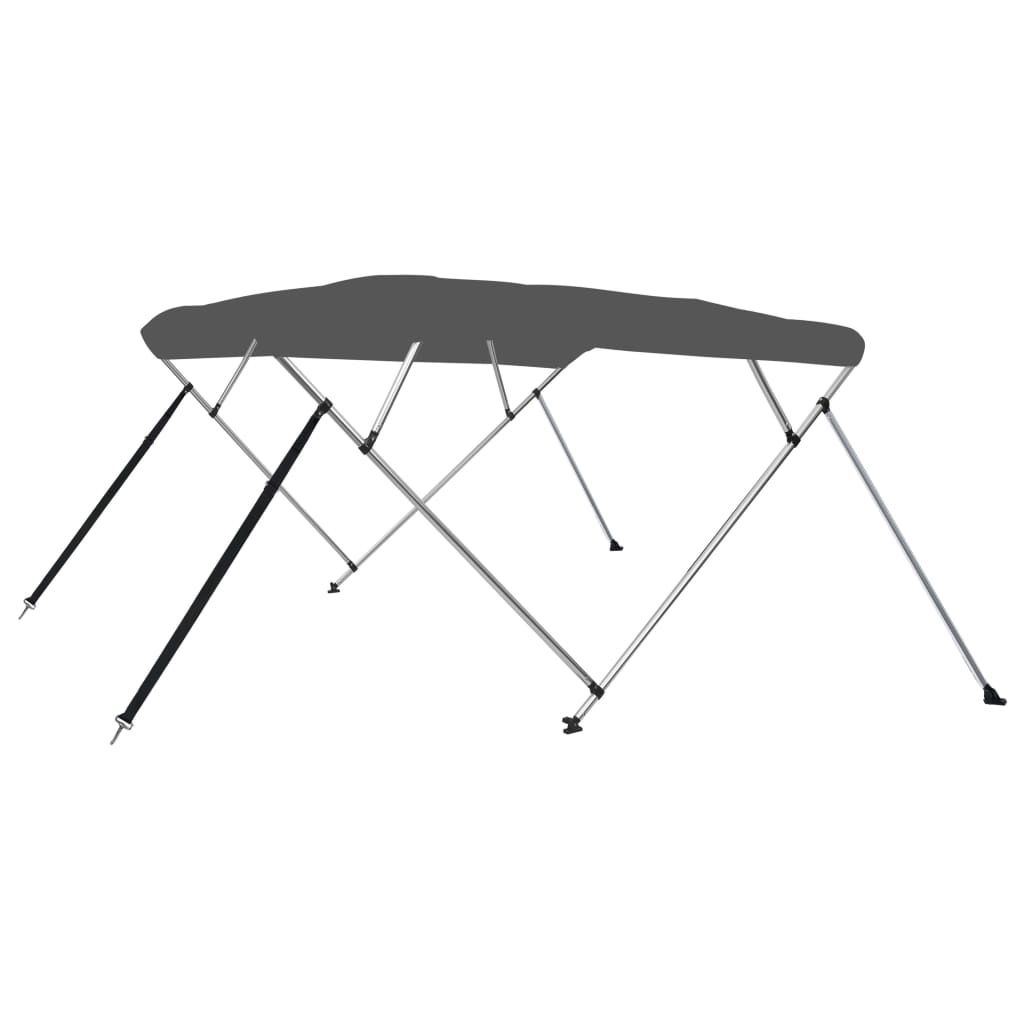 Toldo em 4 arcos bimini 243x196x137 cm antracite