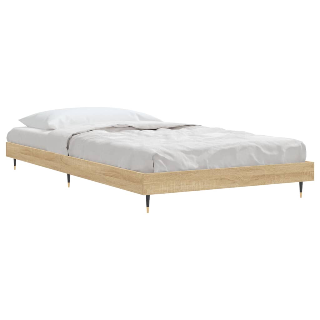 Estrutura cama s/ colchão derivados de madeira carvalho sonoma