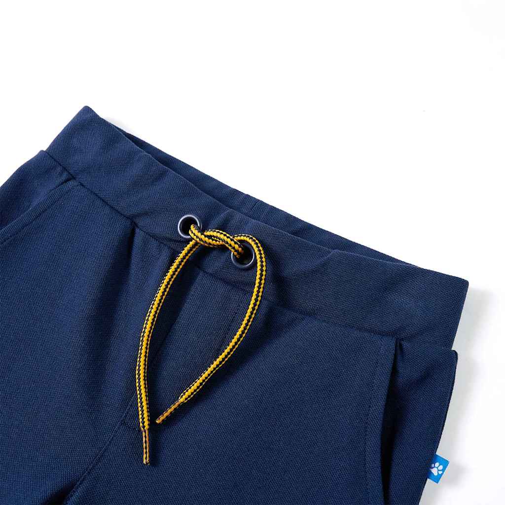 Calças de criança com cordão azul-marinho 92
