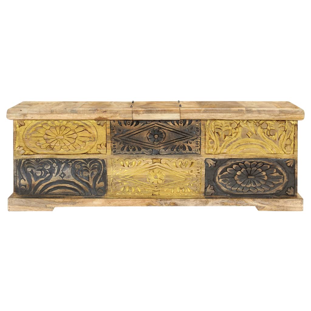 Mesa de centro 100x50x35 cm madeira de mangueira maciça