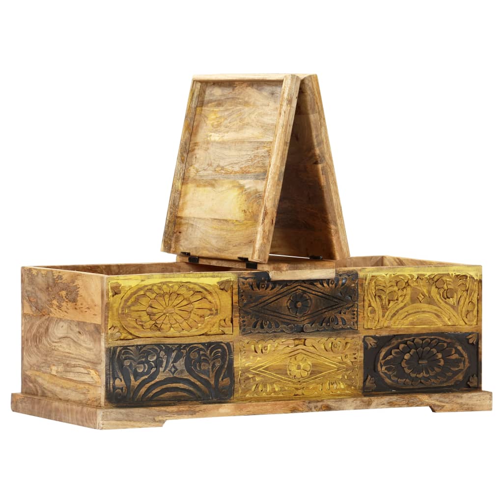 Mesa de centro 100x50x35 cm madeira de mangueira maciça