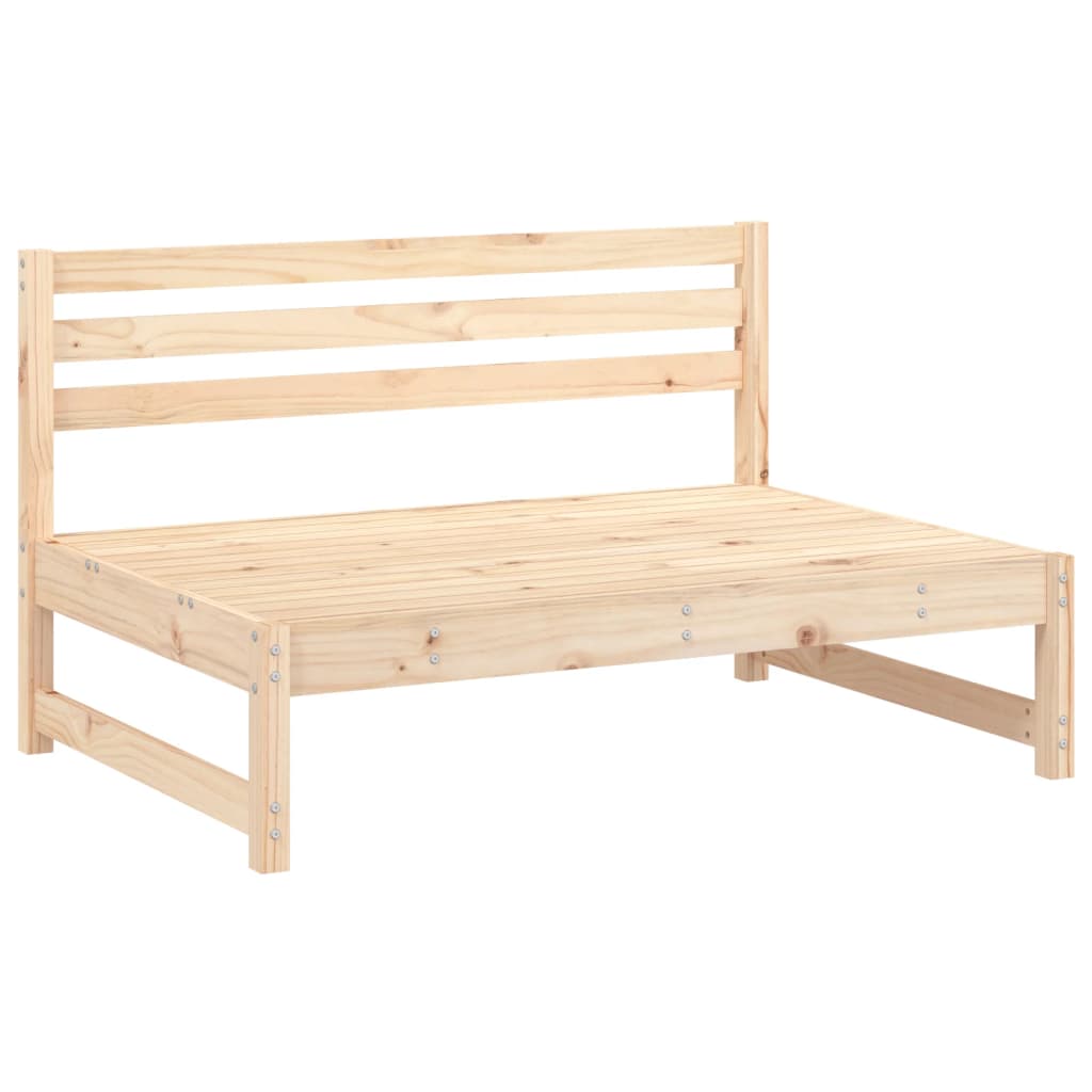 5 Pcs conjunto lounge de jardim madeira de pinho maciça