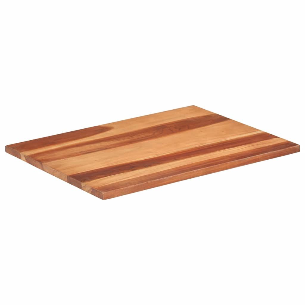 Tampo de mesa madeira de acácia maciça 25-27 mm 60x80 cm