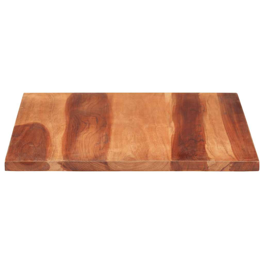 Tampo de mesa madeira de acácia maciça 25-27 mm 60x80 cm