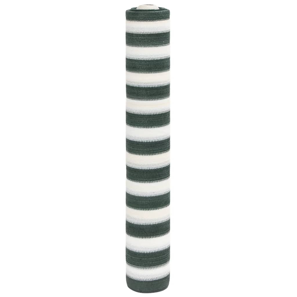 Rede ocultação p/ privacidade pead 195g/m² 2x10m verde e branco