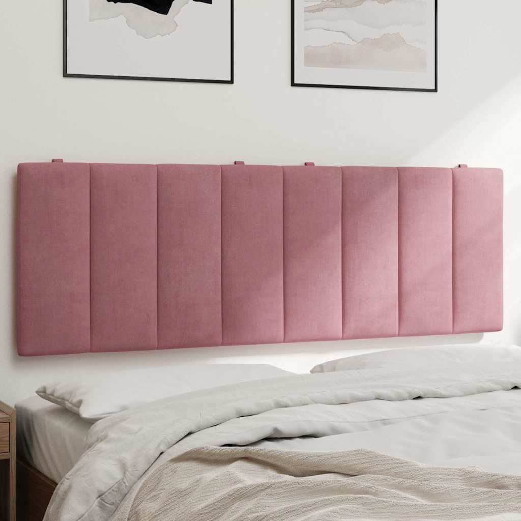 Almofadão de cabeceira hanko 120 cm veludo rosa