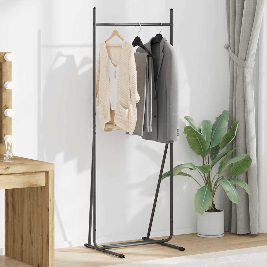 Suporte para roupas preto 62 x 48 x 158 cm aço
