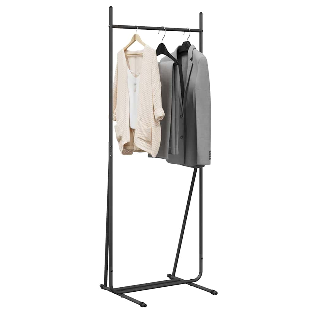 Suporte para roupas preto 62 x 48 x 158 cm aço