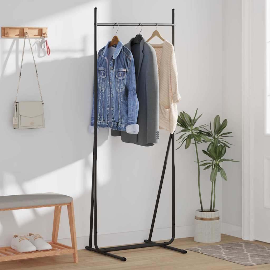Suporte para roupas preto 62 x 48 x 158 cm aço