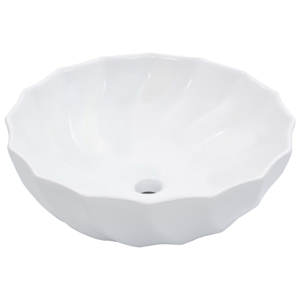 Lavatório 46x17 cm cerâmica branco