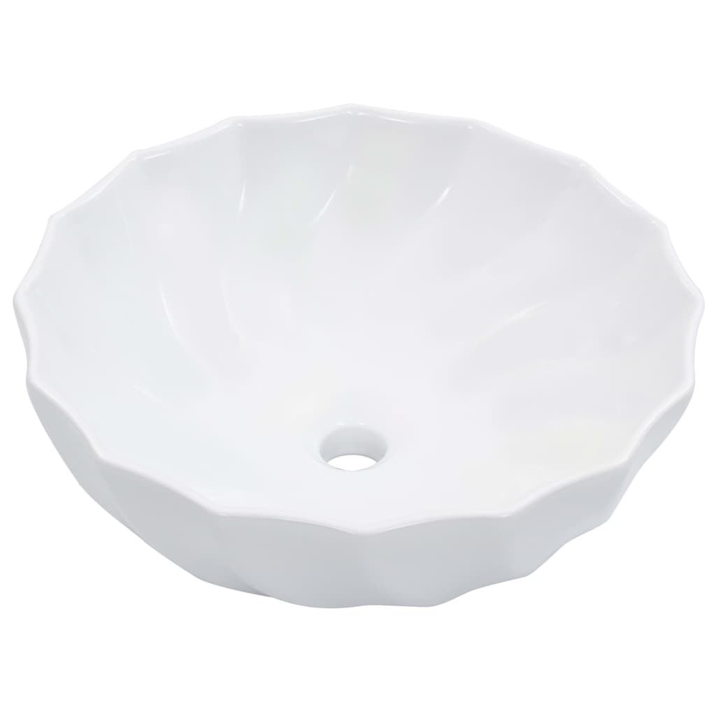 Lavatório 46x17 cm cerâmica branco