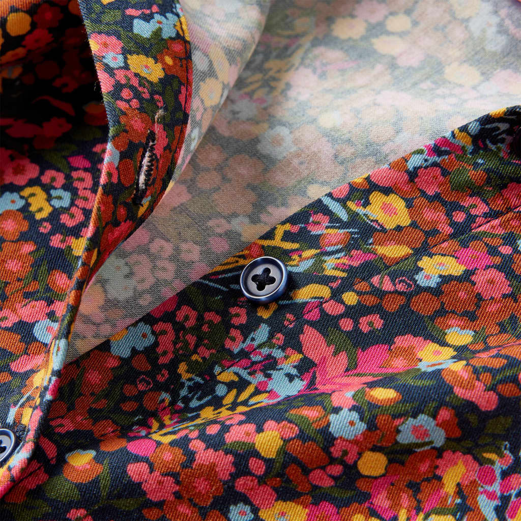 Vestido de manga comprida para criança multicor 128