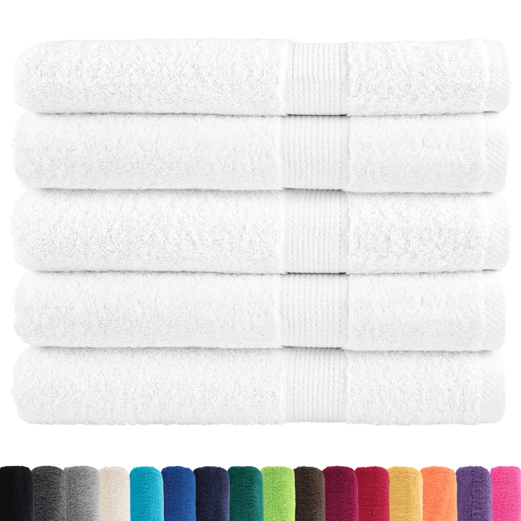 Toalhas de sauna premium solund 25pcs 80x200 cm 600 gsm branco