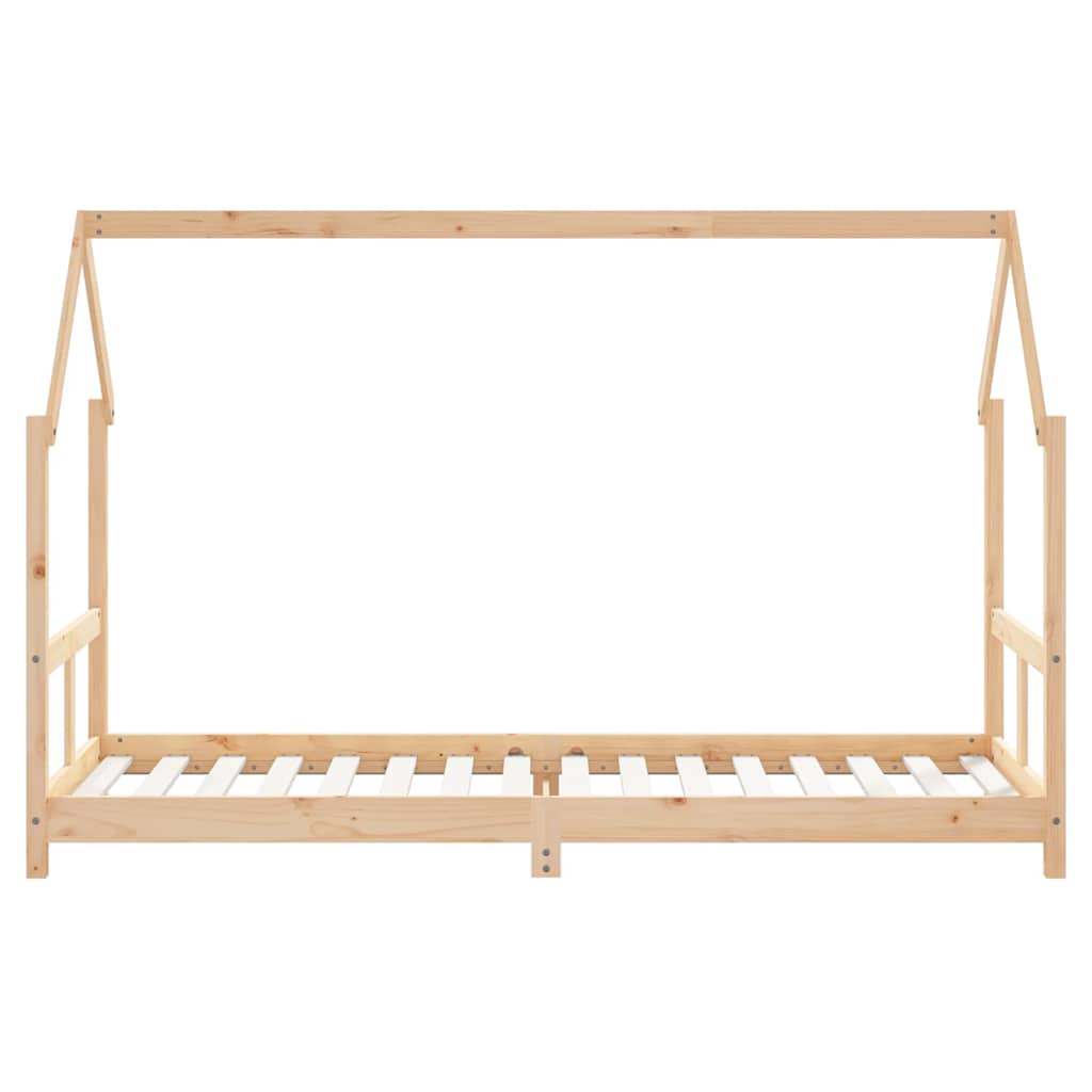 Estrutura de cama infantil 80x200 cm madeira de pinho maciça