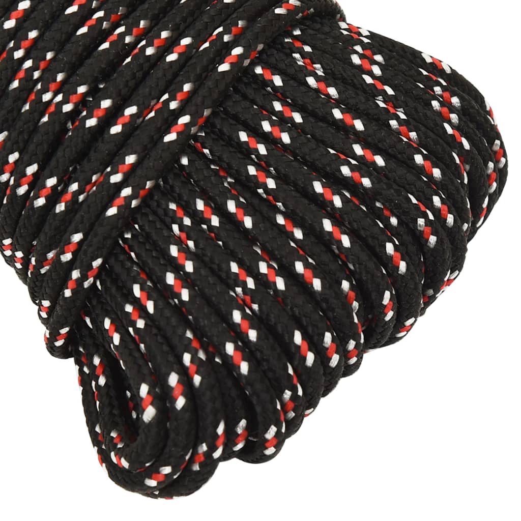 Corda de barco 4 mm 100 m polipropileno preto