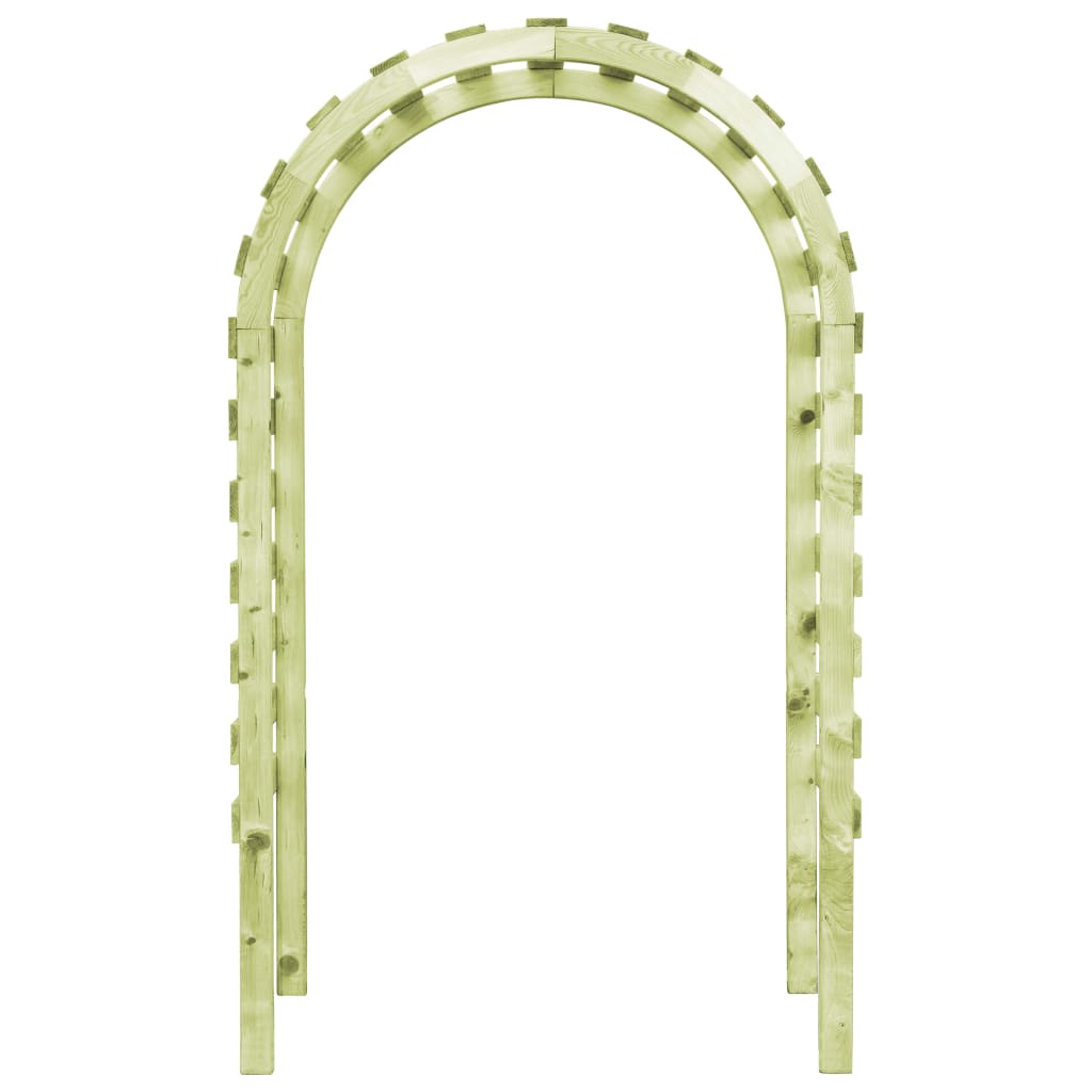 Pérgola de jardim 130x60x230 cm madeira de pinho impregnada