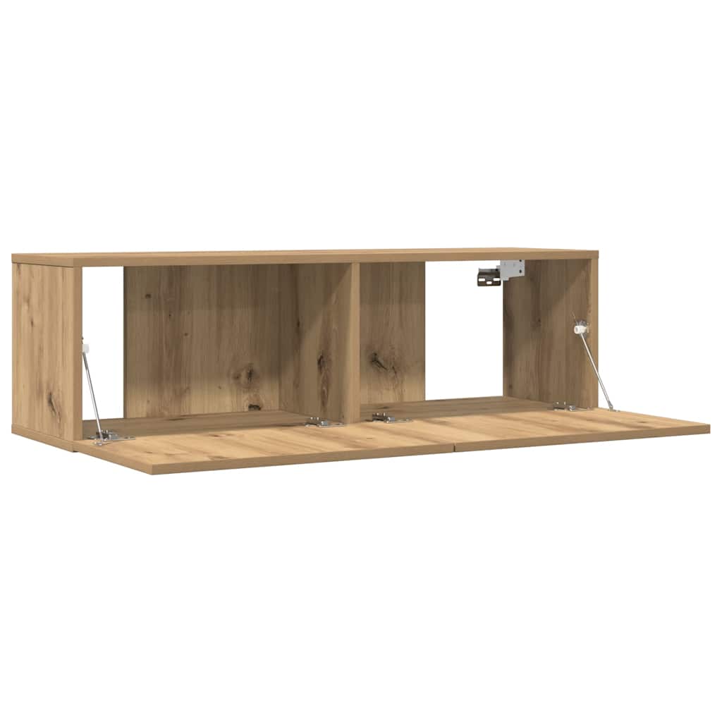 Móveis de parede para TV 2 pcs 100x30x30 cm carvalho artisiano